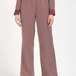 Tommy Hilfiger Women Polka Dot Pleated Trousers-image-55