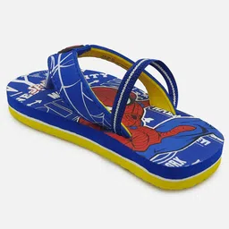 Kidsville Spider-Man Print Casual Flip Flops - Blue image 4
