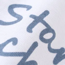 ToffyHouse Cotton Half Sleeves Top Rainbow Print - White image 3