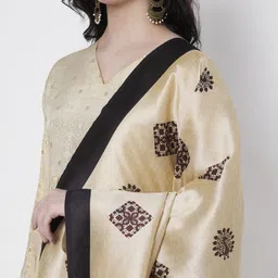 AKSHADEEP Ethnic Motifs Printed Chanderi Dupatta image 2