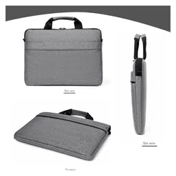MOMISY Laptop Sleeve with Adjustable Strap -  Grey image 5