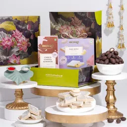 Bhai Dooj Tilak Thali With Kaju Katli And Chocolates-picture-12