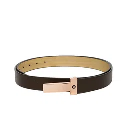 Louis Philippe Men Brown Textured Leather Belt-picture-40