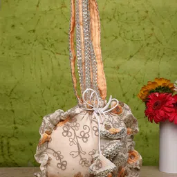 Dhrohar Embellished Wrist Loop Potli Clutch image 1