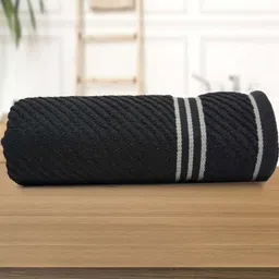 Aura Grey & White 1 Cotton 400 GSM Bath Towel-picture-40