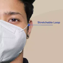 Thump N95 5 Layer Disposable Face Mask with Nose Pin White TH5023 image 2