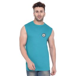 BEYOU FASHION Round Neck Sleeveless Applique Slim Fit T-shirt-picture-36