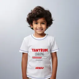Tantrum Loading Personalized T-Shirt For Kids-picture-33