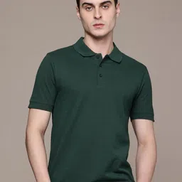 Moda Rapido Men Pack Of 2 Solid Polo Collar Regular Fit Cotton T-shirts image 5