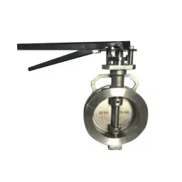 Flowtek 7.87 inch, 200 mm SS 304 MS Lever Operated Spherical Disc Wafer Type Butterfly Valve-picture-10