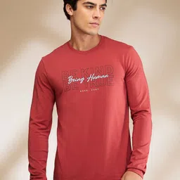 Being Human Men Typography Printed Round Neck Cotton T-shirt-picture-58