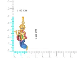 Joyalukkas Unisex 22KT Lord Krishna Gold Pendant - 6.159 g image 3
