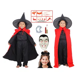 Sarvda Halloween Theme Unisex Vampire Costume Set - Red-image-81