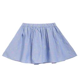 MINI KLUB Cotton Abstract Embroidered Skirt - Blue-picture-18