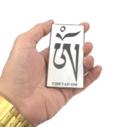 numeroastro Multicolour Tibetan Om Magnetic Sticker in Rubber for Home Decoration image 3