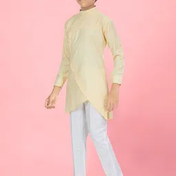 BAESD Boys Regular Pure Cotton Kurta with Pyjamas image 5