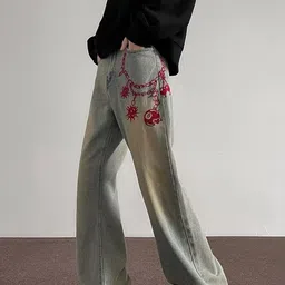 StyleCast Men Light Fade Mid-Rise Baggy Jeans image 5