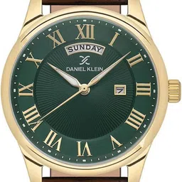 Daniel Klein Men Dial & Leather Textured Straps Analogue Watch DK.1.13819-6 image 3