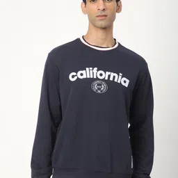 R&B Men Typography Printed Round Neck Long Sleeves Sweatshirt image 1