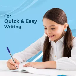 Cello Clear Ball Pen Cap Closure Type Blue Ink, 8907234014402 (Pack of 25) image 3