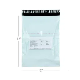 jflexy packaging Jflexy (12X16+2 inch) 55 Micron With Pod Plain Packaging Courier Bag Pack of 100-picture-12