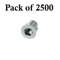 Ebco Self Tapping Insert Zinc White Finish, Size M4x10 mm for Joining Furniture, TN-410 (Pack of 2500) image 2