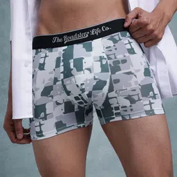 The Roadster Lifestyle Co Pack Of 2 Printed Mid Rise Trunks PACK OF 2-PV-Print-RO3-RO15-S image 5