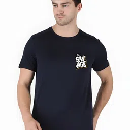 CASUALBUD Men Typography Printed Round Neck T-shirt-image-13