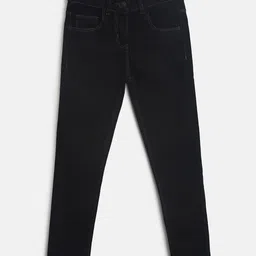 Tales & Stories Full Length Solid Jeans - Black-image-15
