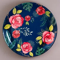 Kolorobia Misty Morning Roses Blue Decorative Wall Plates-picture-22