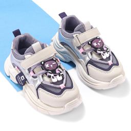 Oh! Pair Slip On Sport Shoes with Teddy Applique & Velcro Closure - Purple-picture-15