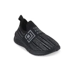 SHOESFORJUNIORS Kids Woven Design Flyknit Round Toe Mesh Slip-On Sneakers-picture-49