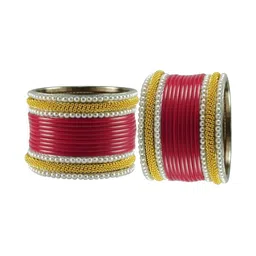 Vidhya Kangan Set Of 30 Gold-Plated Plus-Size Bangle image 2