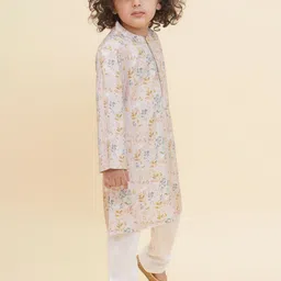 Sethukrishna Boys Floral Printed Regular Kurta with Pyjamas image 4