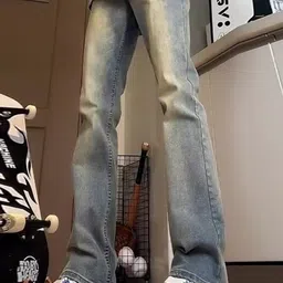 HERE&NOW Men Low Distress Light Fade Jeans image 2