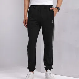 HRX by Hrithik Roshan Men Lifestyle Joggers with Contrast Panels image 4