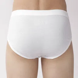 Marks & Spencer Men White Solid Pack Of 5 Briefs T146901V image 3