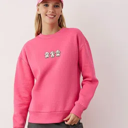 Trendyol Women Embroidered Detail Long Sleeves Oversized Sweatshirt-image-51