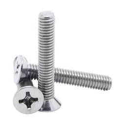 Rpi Shop M5x8mm Phillips Drive Countersunk Head Screw Full Thread Nickel Finish Pack of 100 Pcs image 3