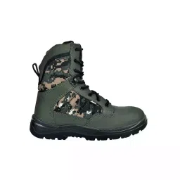 Allen Cooper Plain Toe Jungle Boot High Ankle PU Sole Size 12 UK/India Olive Green, AC-1097 image 1