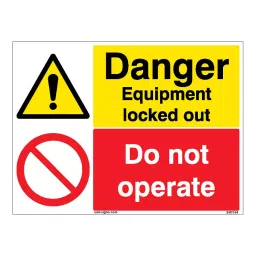 SUNSIGNS Danger Equipment, Do Not Operate Signages Size 200x150 mm HP Print + Vinyl + Sun Board, SN0164-picture-19