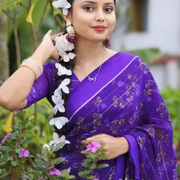 Moda Rapido Floral Poly Georgette Designer Saree image 5