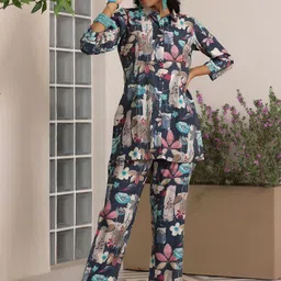 Libas Printed Shirt With Trousers image 5