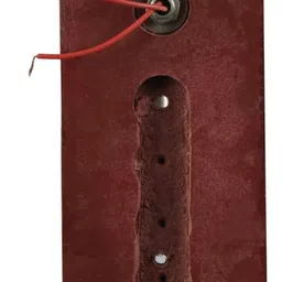 1ST TIME Brown & White Printed Wood Traditional Frustum Shaped Wall Lamp image 3