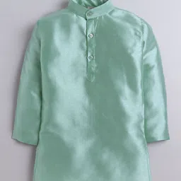 BT DEZINES Boys Band Collar Regular Kurta With Trousers & Waistcoat image 3