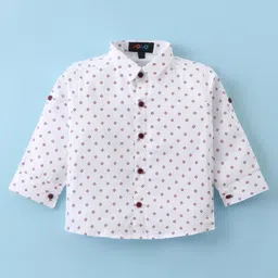 Robo Fry Lyra Knit Full Sleeves Checkered3 Piece Party Suit with Hat & Bow- Maroon & White image 2