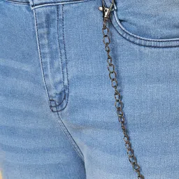 Coolsters by Pantaloons Mild Distressed Cotton  Jeans - Medium Blue image 5