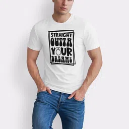 Seekbuylove Men Typography Printed Pure Cotton T-shirt image 3