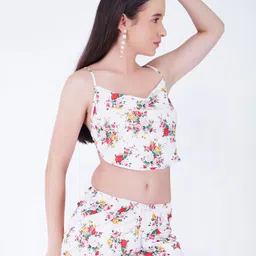 GuSo Shopee Women White Net Baby Dolls-image-58