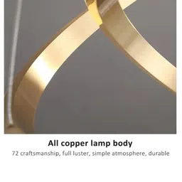 stello Modern Triple Ring Modern LED Chandelier with adjustable designer light image 5